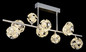 Preview: Globo LED Deckenleuchte Virina 73,8W warmweiss Verchromt klar Metall K9 Kristalle 101x45cm