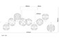 Preview: Globo LED Deckenleuchte Virina 73,8W warmweiss Verchromt klar Metall K9 Kristalle 101x45cm