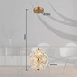 Preview: Globo LED Pendelleuchte Virina 12W warmweiss Goldfarben klar Metall K9 Kristalle Ø28cm