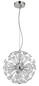 Preview: Globo LED Pendelleuchte Virina 24W warmweiss Verchromt klar Metall K9 Kristalle Ø45cm