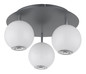Preview: Globo Simmons LED Deckenleuchte 30W CCT Grau Matt, Metall Memoryfunktion Ø15cm 16062-3D