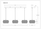 Preview: Globo LED Pendelleuchte Bambora 35W CCT warm-/neutral-/tageslichtweiss Schwarz matt naturfarben Metall Bambus 120x92cm