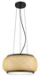Preview: Globo LED Pendelleuchte Bambora 22W CCT warm-/neutral-/tageslichtweiss Schwarz matt naturfarben Metall Bambus Ø38cm