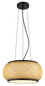 Preview: Globo LED Pendelleuchte Bambora 22W CCT warm-/neutral-/tageslichtweiss Schwarz matt naturfarben Metall Bambus Ø38cm