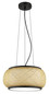 Preview: Globo LED Pendelleuchte Bambora 22W CCT warm-/neutral-/tageslichtweiss Schwarz matt naturfarben Metall Bambus Ø38cm