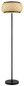 Preview: Globo LED Stehleuchte Bambora 22W CCT warm-/neutral-/tageslichtweiss Schwarz matt naturfarben Metall Bambus 146cm