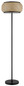 Preview: Globo LED Stehleuchte Bambora 22W CCT warm-/neutral-/tageslichtweiss Schwarz matt naturfarben Metall Bambus 146cm