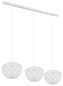 Preview: Globo Irene E14 Hängeleuchte 3-fach 25W Weiß, Metall Ø26cm 16115-3H