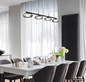 Preview: Globo LED Pendelleuchte Carlene 23W CCT warm-/neutral-/tageslichtweiss Schwarz matt rauchfarben Metall Glas 120x110cm