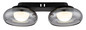 Preview: Globo LED Deckenleuchte Carlene 11W CCT warm-/neutral-/tageslichtweiss Schwarz matt rauchfarben Metall Glas 45x20cm