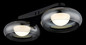 Preview: Globo LED Deckenleuchte Carlene 11W CCT warm-/neutral-/tageslichtweiss Schwarz matt rauchfarben Metall Glas 45x20cm