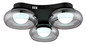 Preview: Globo LED Deckenleuchte Carlene 16W CCT warm-/neutral-/tageslichtweiss Schwarz matt rauchfarben Metall Glas Ø50cm