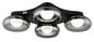 Preview: Globo LED Deckenleuchte Carlene 23W CCT warm-/neutral-/tageslichtweiss Schwarz matt rauchfarben Metall Glas 65x46cm