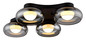 Preview: Globo LED Deckenleuchte Carlene 23W CCT warm-/neutral-/tageslichtweiss Schwarz matt rauchfarben Metall Glas 65x46cm
