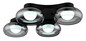 Preview: Globo LED Deckenleuchte Carlene 23W CCT warm-/neutral-/tageslichtweiss Schwarz matt rauchfarben Metall Glas 65x46cm