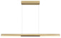 Preview: Globo Cody LED Hängeleuchte 24W Warmweiß Goldfarben Matt, Metall 150cm 17018G
