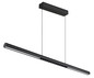 Preview: Globo LED Pendelleuchte Cody 24W warmweiss Schwarz matt Metall Aluminium 150x120cm