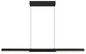 Preview: Globo LED Pendelleuchte Cody 24W warmweiss Schwarz matt Metall Aluminium 150x120cm