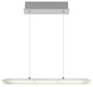 Preview: Globo LED Pendelleuchte Novak 12W dimmbar CCT warm-/neutral-/tageslichtweiss Nickel matt Metall Glas 150x64cm