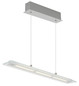 Preview: Globo LED Pendelleuchte Novak 12W dimmbar CCT warm-/neutral-/tageslichtweiss Nickel matt Metall Glas 150x64cm