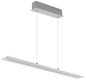 Preview: Globo LED Pendelleuchte Novak 20W dimmbar CCT warm-/neutral-/tageslichtweiss Nickel matt Metall Glas 150x88cm