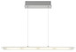 Preview: Globo LED Pendelleuchte Novak 20W dimmbar CCT warm-/neutral-/tageslichtweiss Nickel matt Metall Glas 150x88cm