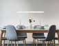 Preview: Globo LED Pendelleuchte Novak 20W dimmbar CCT warm-/neutral-/tageslichtweiss Nickel matt Metall Glas 150x88cm