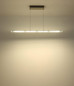 Preview: Globo LED Pendelleuchte Novak 22W dimmbar CCT warm-/neutral-/tageslichtweiss Nickel matt Metall Glas 150x115cm