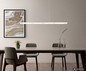 Preview: Globo LED Pendelleuchte Novak 22W dimmbar CCT warm-/neutral-/tageslichtweiss Nickel matt Metall Glas 150x115cm