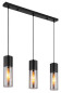 Preview: Globo Annika E27 Hängeleuchte 3-fach 25W Schwarz Matt, Metall Ø9cm 21000-3HBN