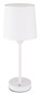 Preview: Globo LED Tischleuchte Lunki 2,5W dimmbar Akku CCT warm-/neutral-/tageslichtweiss Weiß matt Metall Textil Ø14cm