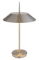 Preview: Globo Tischleuchte Brenlor 2-flammig E27 Nickel matt Metall Ø30cm