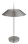 Preview: Globo Tischleuchte Brenlor 2-flammig E27 Nickel matt Metall Ø30cm