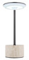 Preview: Globo LED Tischleuchte Laurena 3W dimmbar Akku CCT warm-/neutral-/tageslichtweiss Grau Travertine Stein Ø13cm