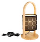 Preview: Globo Ninja E14 Tischleuchte 40W Naturfarben, Holz 33cm 21506B