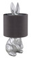 Preview: Globo Rabbit E27 Tischleuchte 25W Silberfarben Matt Ø18cm 21633S