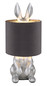 Preview: Globo Rabbit E27 Tischleuchte 25W Silberfarben Matt Ø18cm 21633S