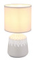 Preview: Globo Rela E14 Tischleuchte 40W Aschfarben, Keramik Ø17,5cm 21733AS