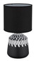Preview: Globo Rela E14 Tischleuchte 40W Schwarz, Keramik Ø17,5cm 21733S