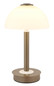 Preview: Globo LED Tischleuchte Uldin 7W dimmbar warmweiss Kaffeefarben matt Metall Glas Ø18cm