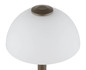 Preview: Globo LED Tischleuchte Uldin 7W dimmbar warmweiss Kaffeefarben matt Metall Glas Ø18cm