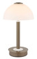 Preview: Globo LED Tischleuchte Uldin 7W dimmbar warmweiss Kaffeefarben matt Metall Glas Ø18cm
