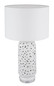 Preview: Globo Sebastian E27 Tischleuchte 40W Weiß Matt, Keramik Ø40cm 24144W