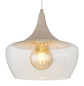 Preview: Globo Pendelleuchte Arola E27 Sandfarben matt Metall Glas Ø30cm