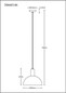 Preview: Globo Pendelleuchte Romy E27 Schwarz matt rauchfarben Metall Glas Ø30cm