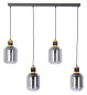 Preview: Globo Ando E27 Hängeleuchte 4-fach 40W Schwarz, Metall Ø15cm 30990408