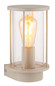 Preview: Globo Außenwandleuchte Gracey E27 IP54 Sandfarben matt Edelstahl Glas 25x14cm