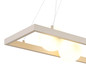 Preview: Globo Pendelleuchte Nanda 4-flammig G9 Sandfarben matt opal Metall Glaskugeln 150x84cm
