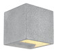 Preview: Globo Außenwandleuchte Ferguson G9 IP54 Weiß matt hellgrau Aluminium Druckguss Beton 12x11,5cm