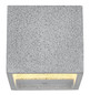 Preview: Globo Außenwandleuchte Ferguson G9 IP54 Weiß matt hellgrau Aluminium Druckguss Beton 12x11,5cm